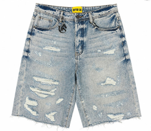 GFTD Light Wash Denim Shorts