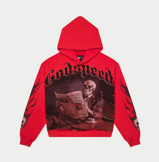 Godspeed Black Monday Hoodie (Red Wash)