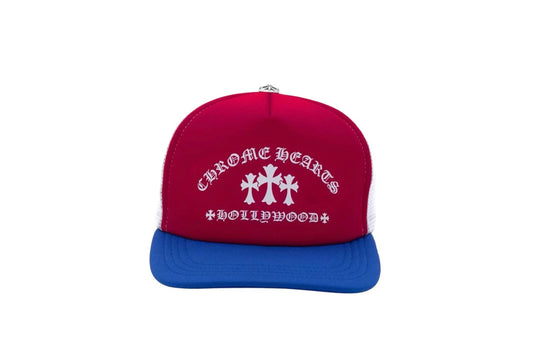 Chrome Heart Cemetery Cross Hollywood Trucker Hat