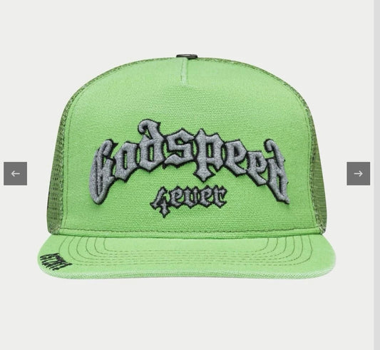 Godspeed Lime Green Trucker