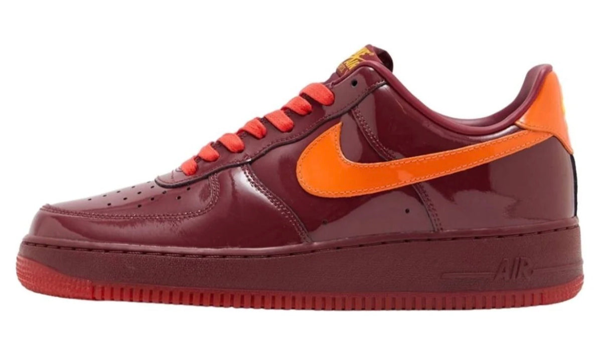 Nike Air Force 1 Patent Leather Dark Team Red