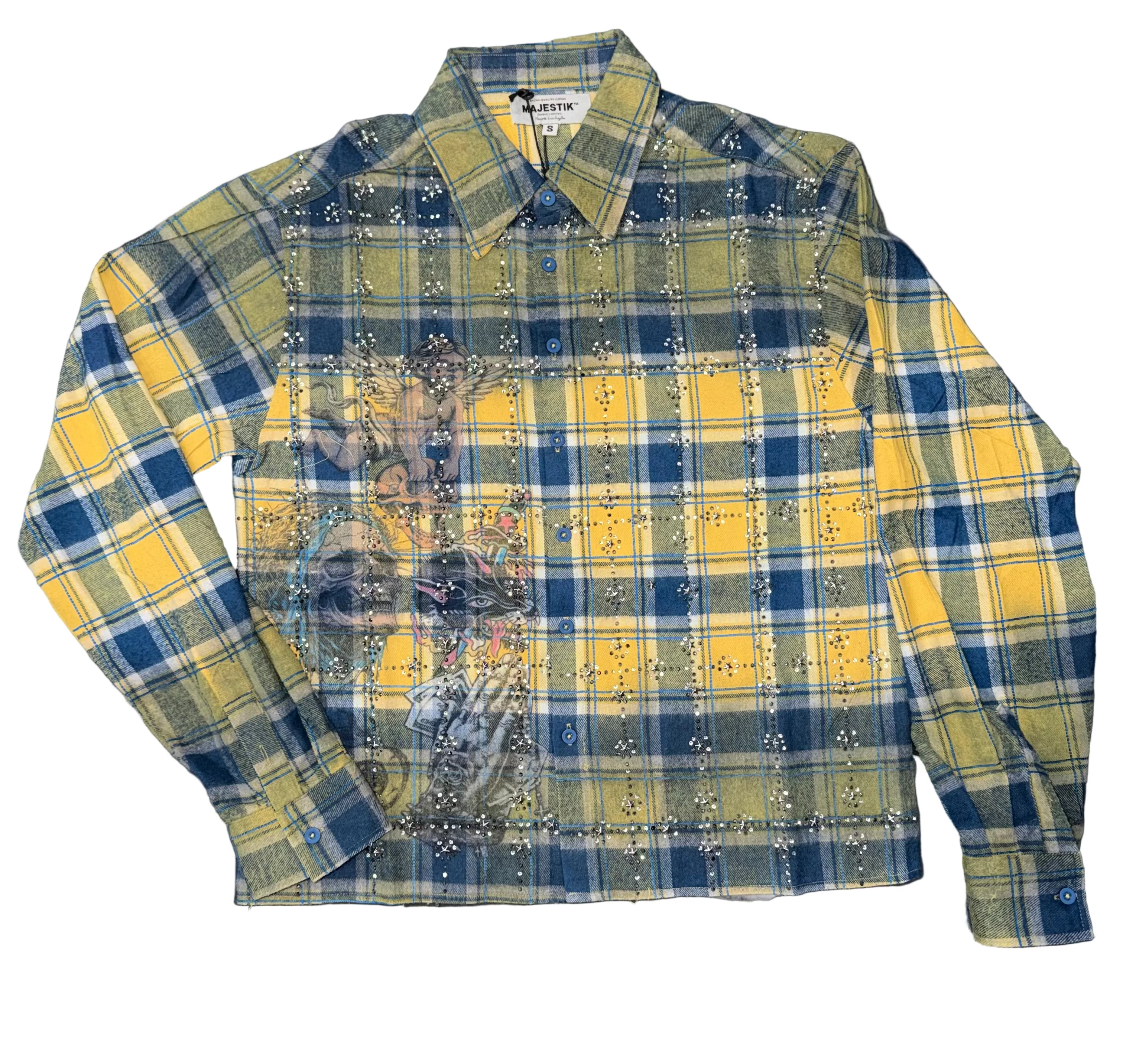 Majestic Rhinestone Flannel