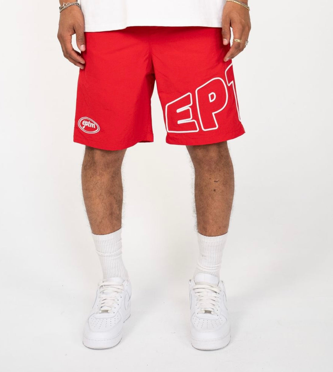 Red Eptm Logo Shorts