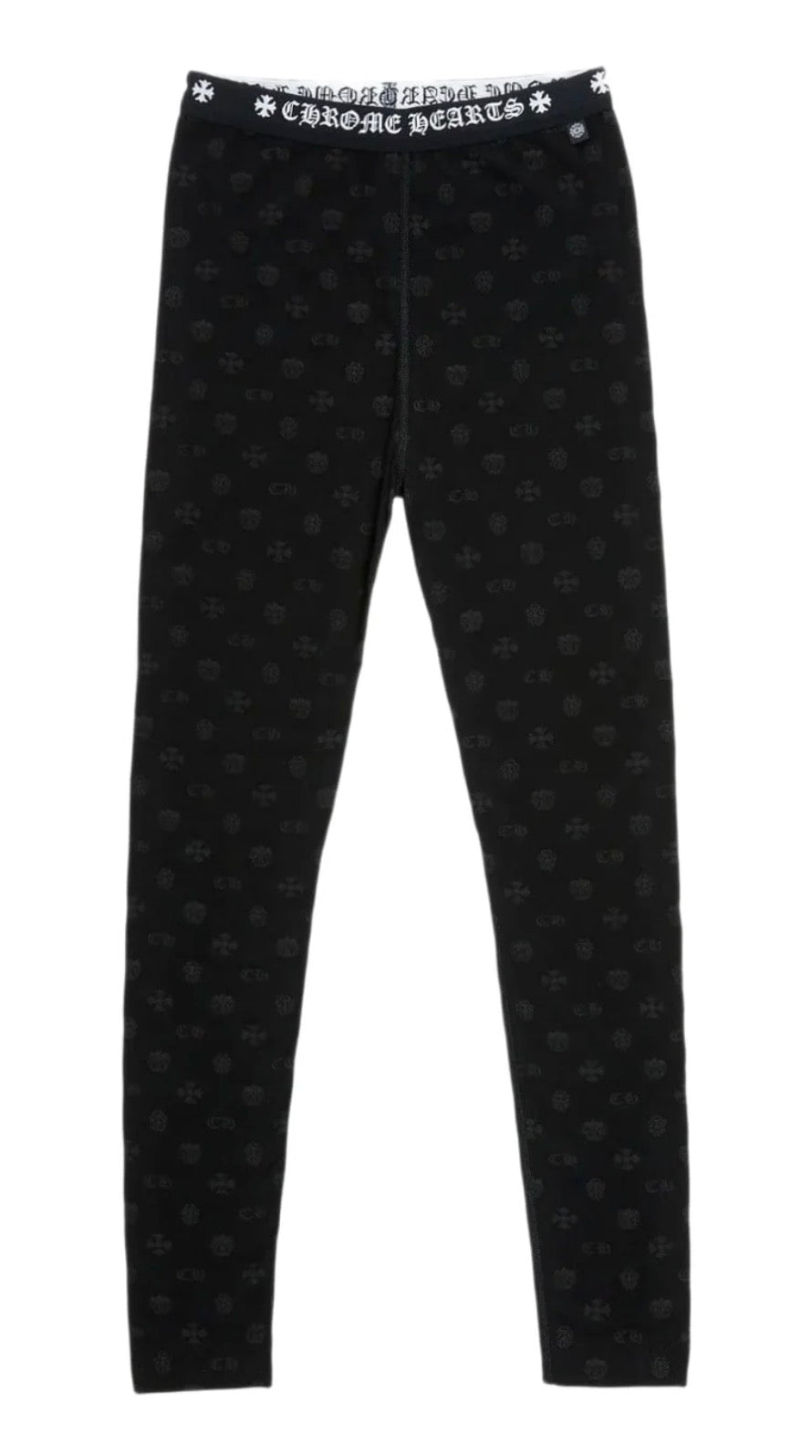 Chrome Heart Horseshoe Monogram Black Leggings