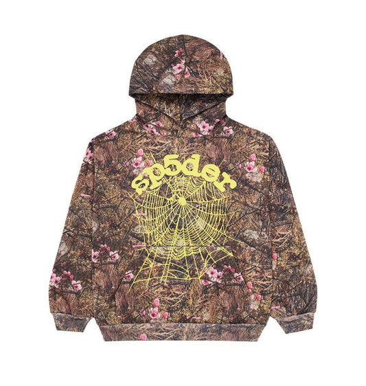 Spider Camo Flowers Hoodie