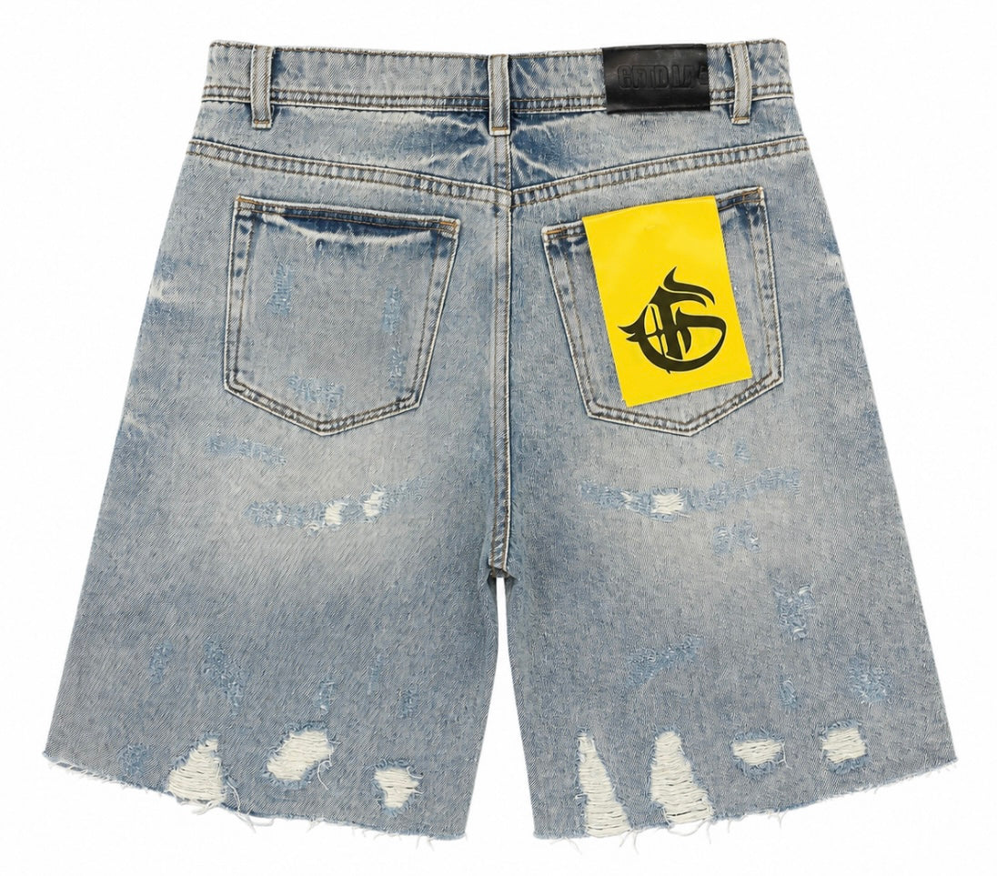 GFTD Light Wash Denim Shorts