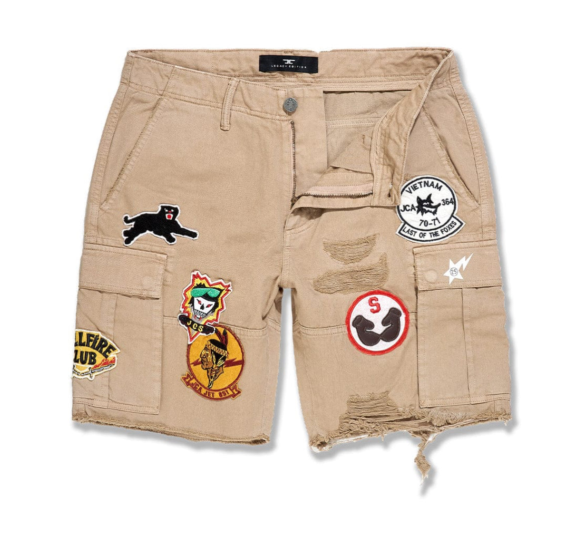 Jc khaki patch shorts