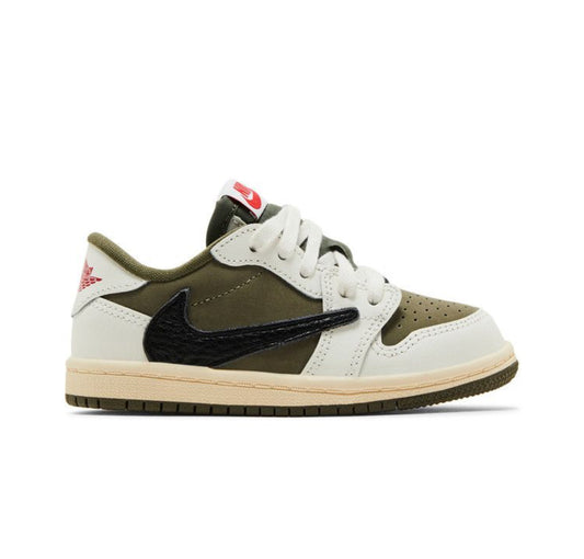 Travis Scott x Air Jordan 1 Low Medium Olives PS