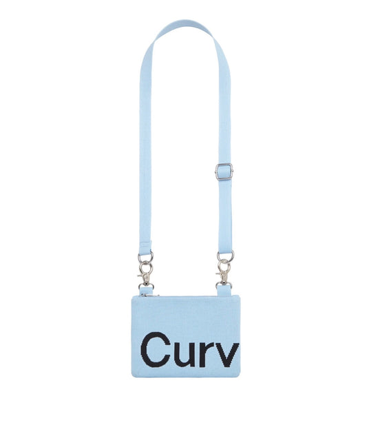 Curves Mini Knit Baby Blue Bag