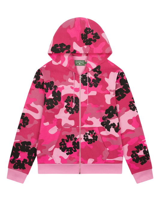 Denim Tears Pink Camo Hoodie