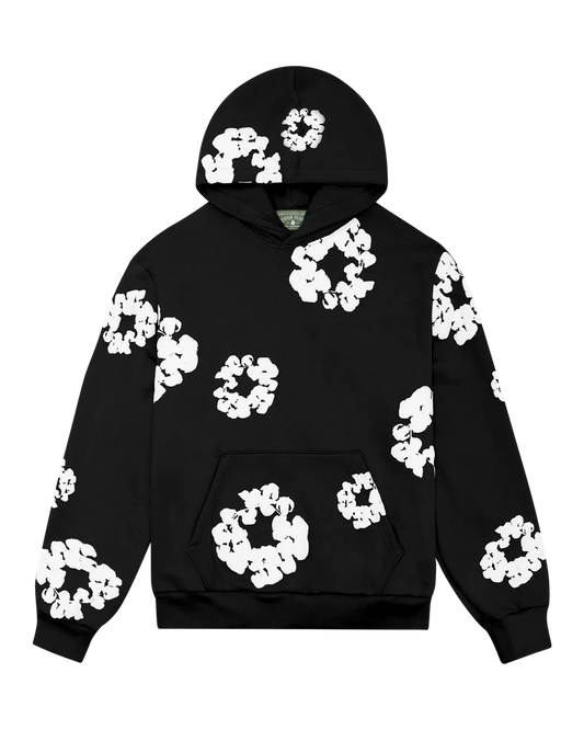 Denim Tears Black White Hoodie