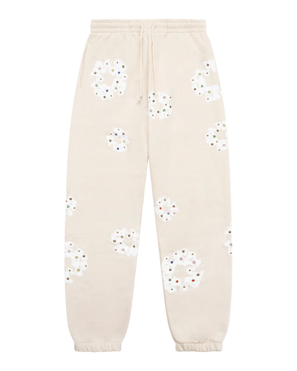 Denim Tears Cream Rhinestone Pants