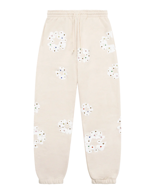 Denim Tears Cream Rhinestone Pants