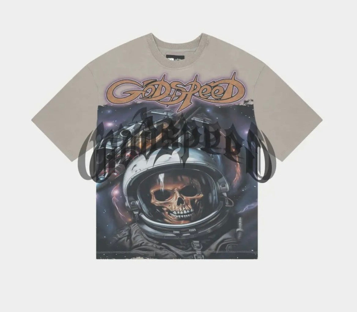Godspeed Space Traveler Grey Shirt