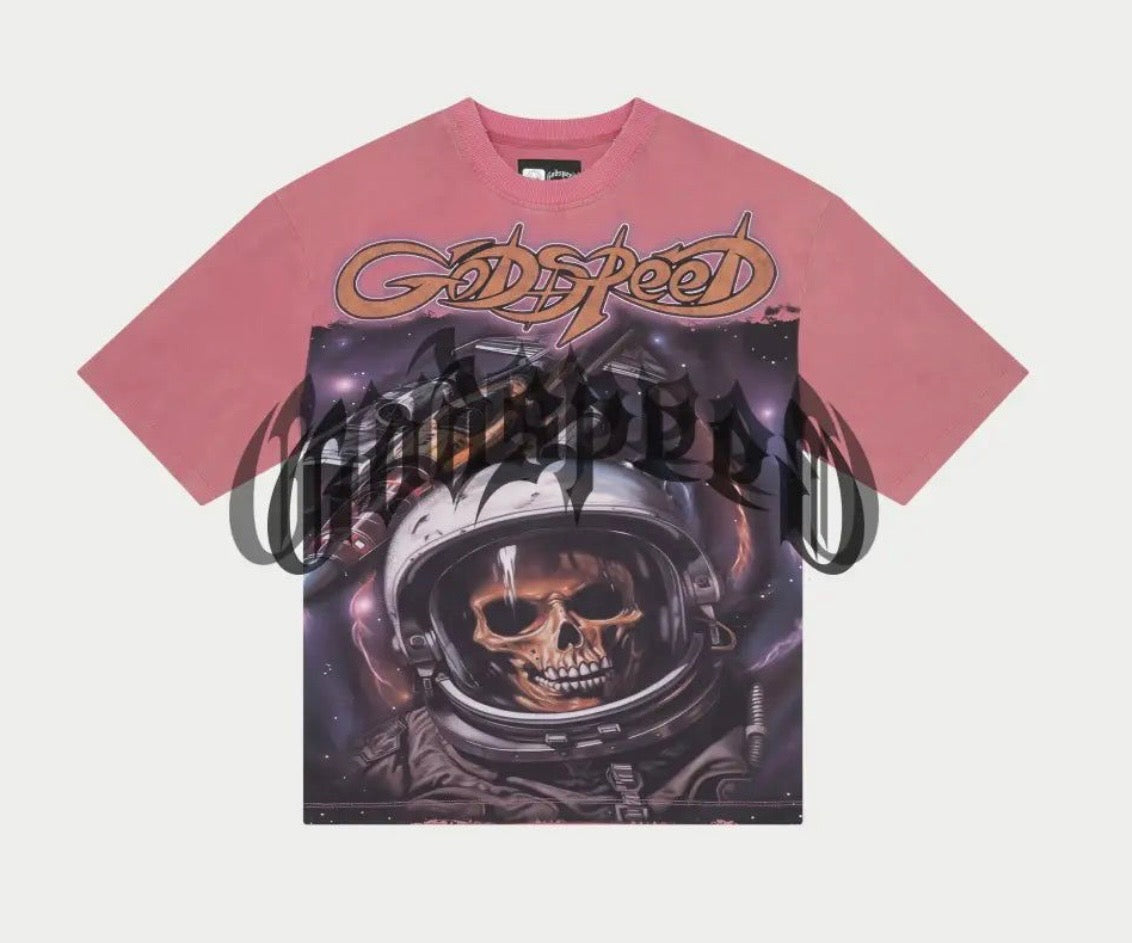 Godspeed Space Traveler Pink Shirt