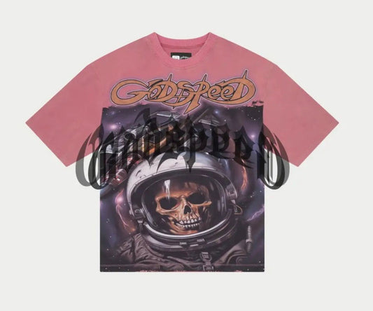 Godspeed Space Traveler Pink Shirt