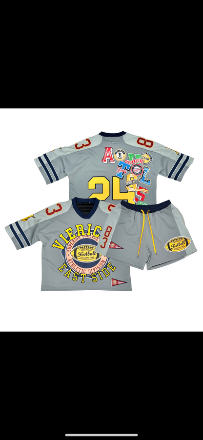 Vie Riche Grey Patchwork Set