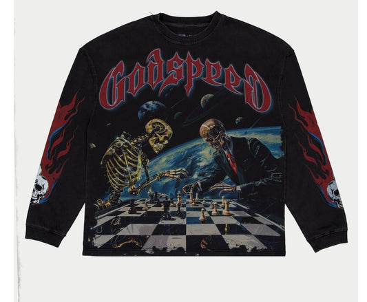 Godspeed Checkmate Long Sleeve (Black Wash)