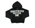 Mixed Emotion Black End Rhinestone Hoodie