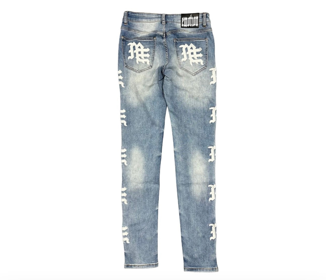 Mixed Emotion Monogram Blue Denim