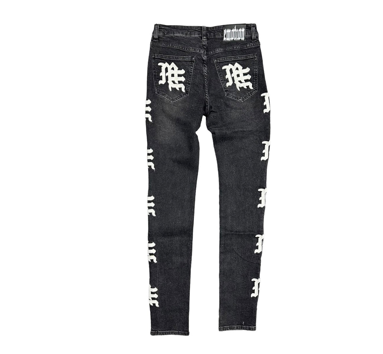 Mixed Emotion Monogram Black Denim