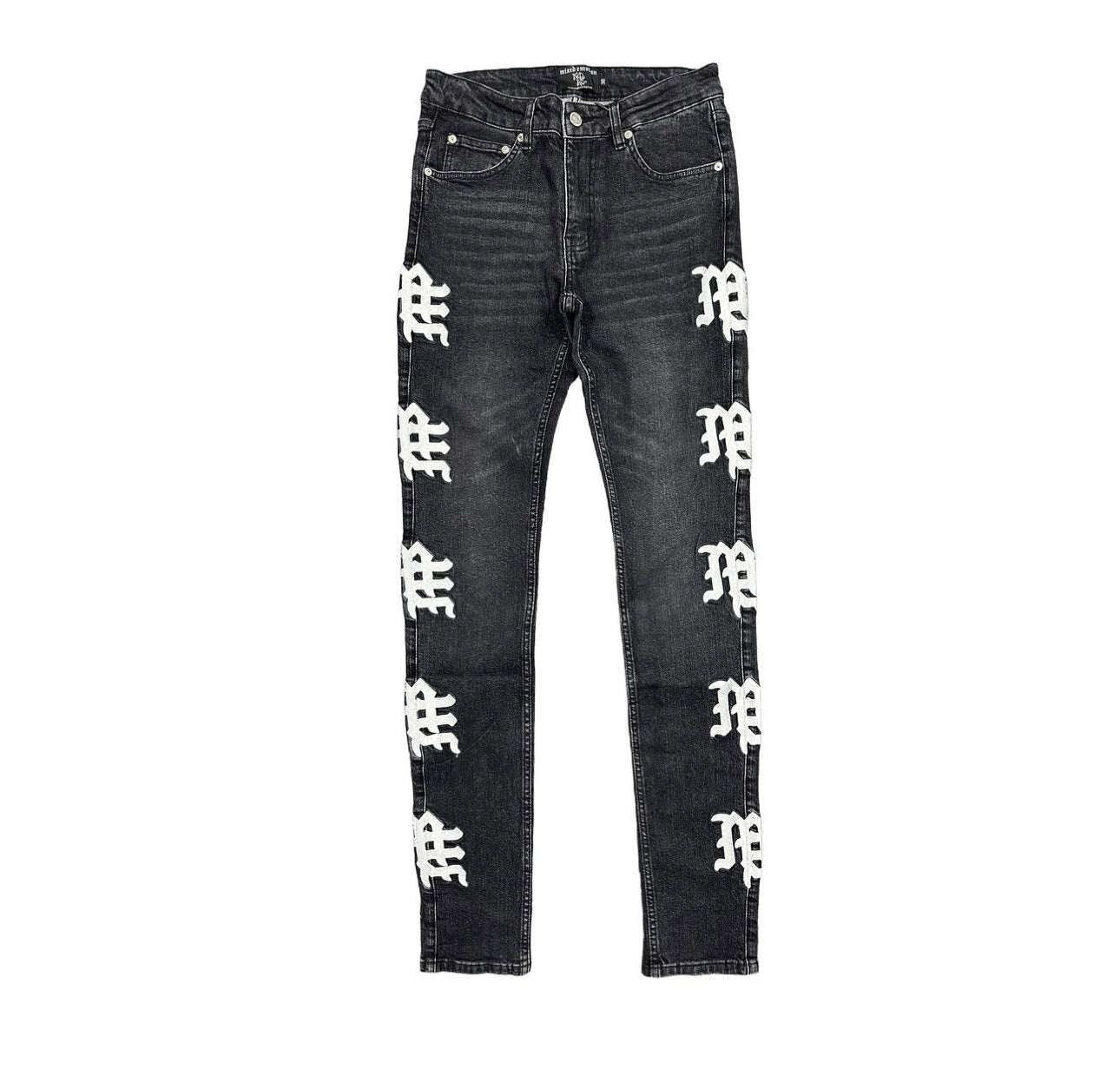 Mixed Emotion Monogram Black Denim