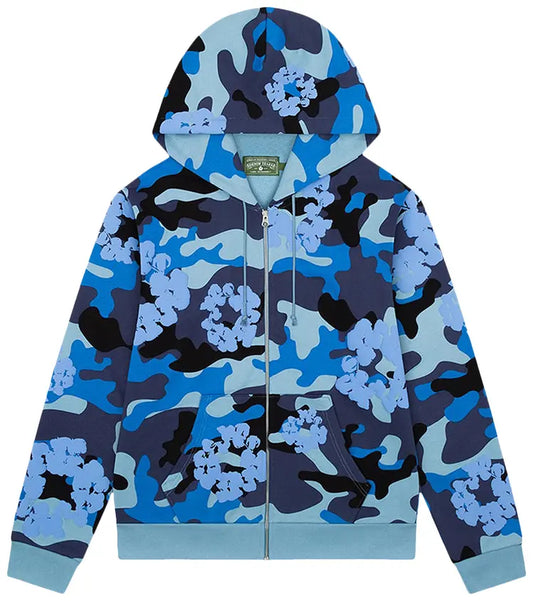 Denim Tears Blue Camo Hoodie