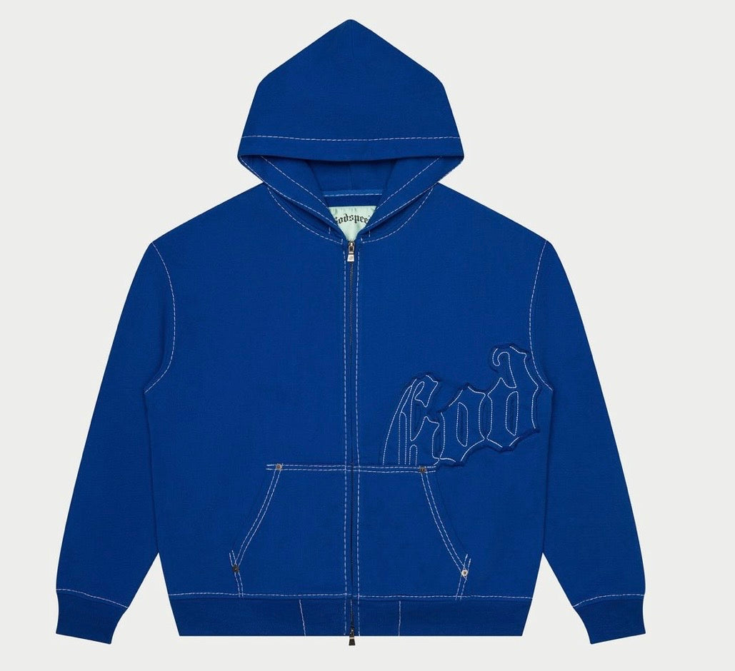 Godspeed Stitched Blue Logo Sweatsuit