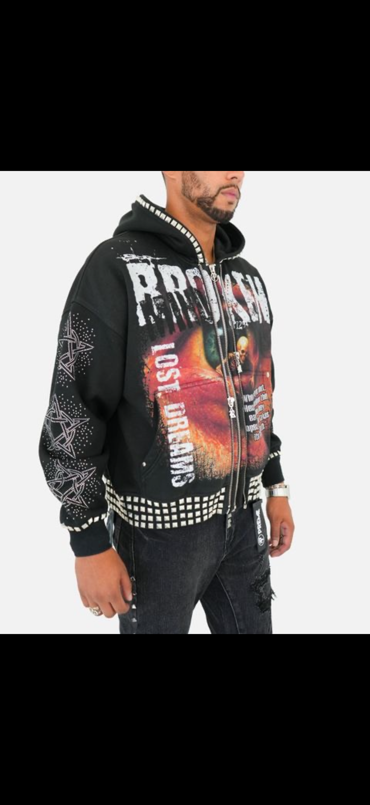 Preme Black Zip Up