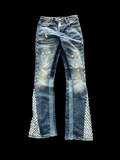 Preme Indigo Flared Stud Jeans