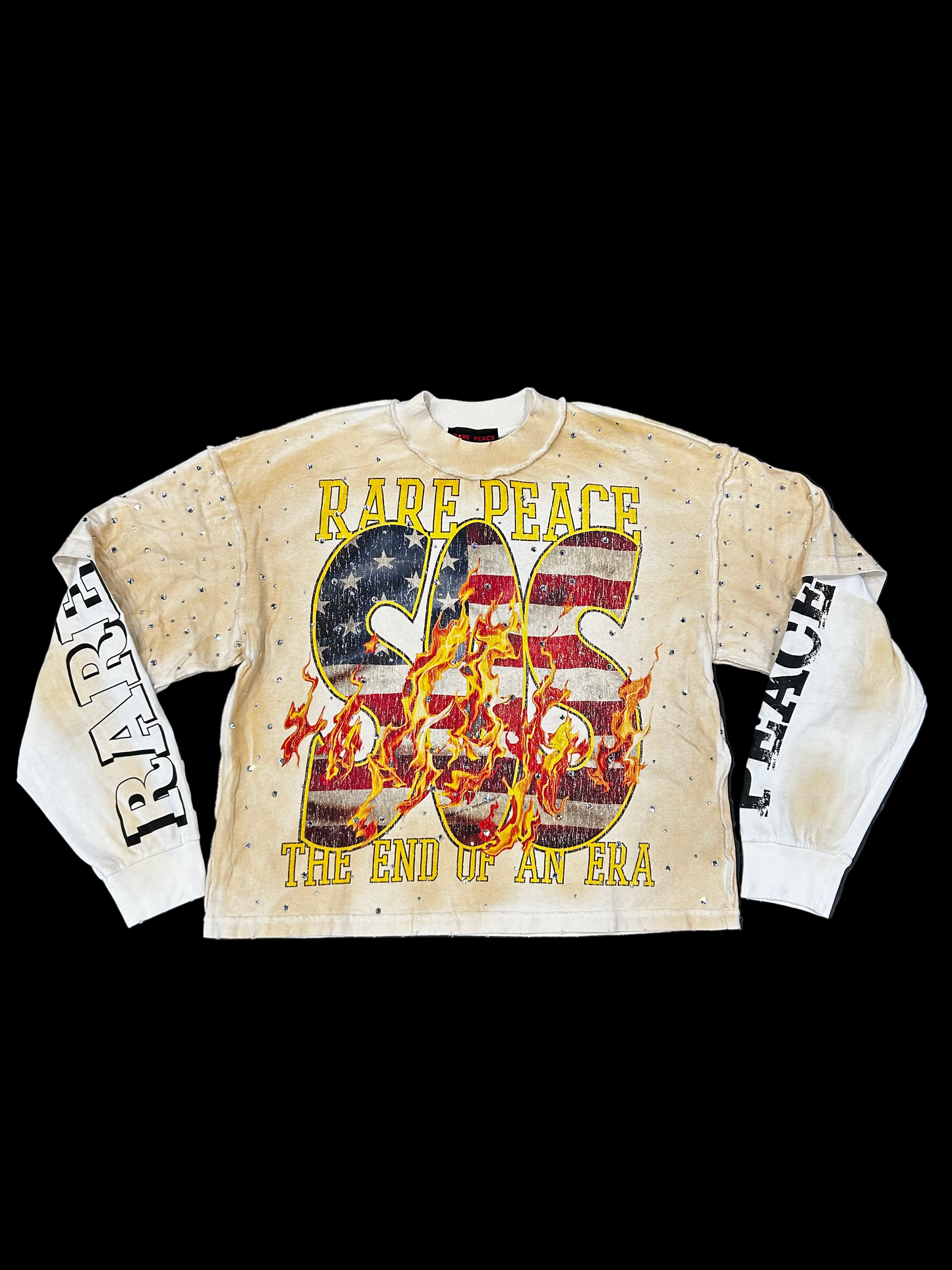 Rare Peace Rhinestone Two-Fer Tee