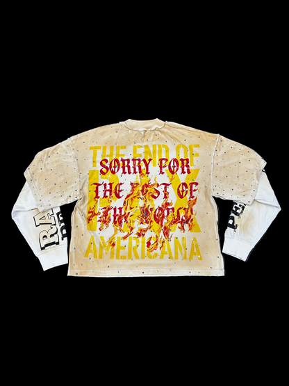 Rare Peace Rhinestone Two-Fer Tee