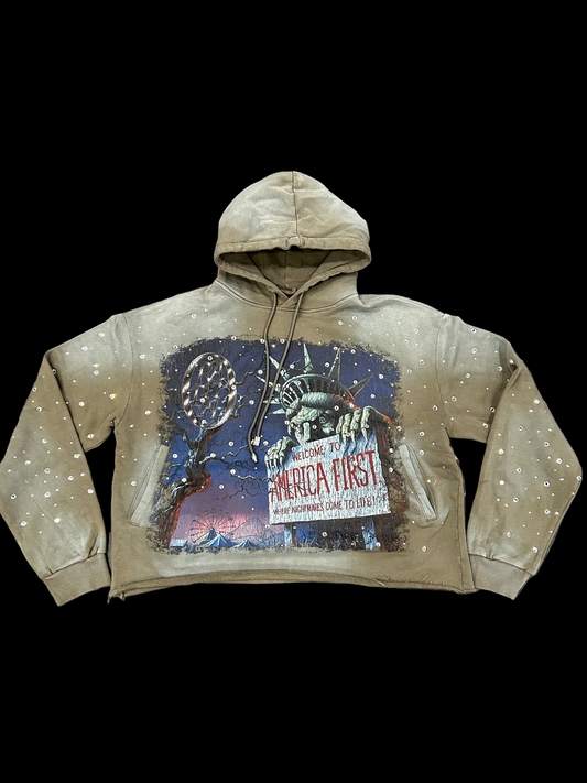 Rare Peace Rhinestone Pull Over