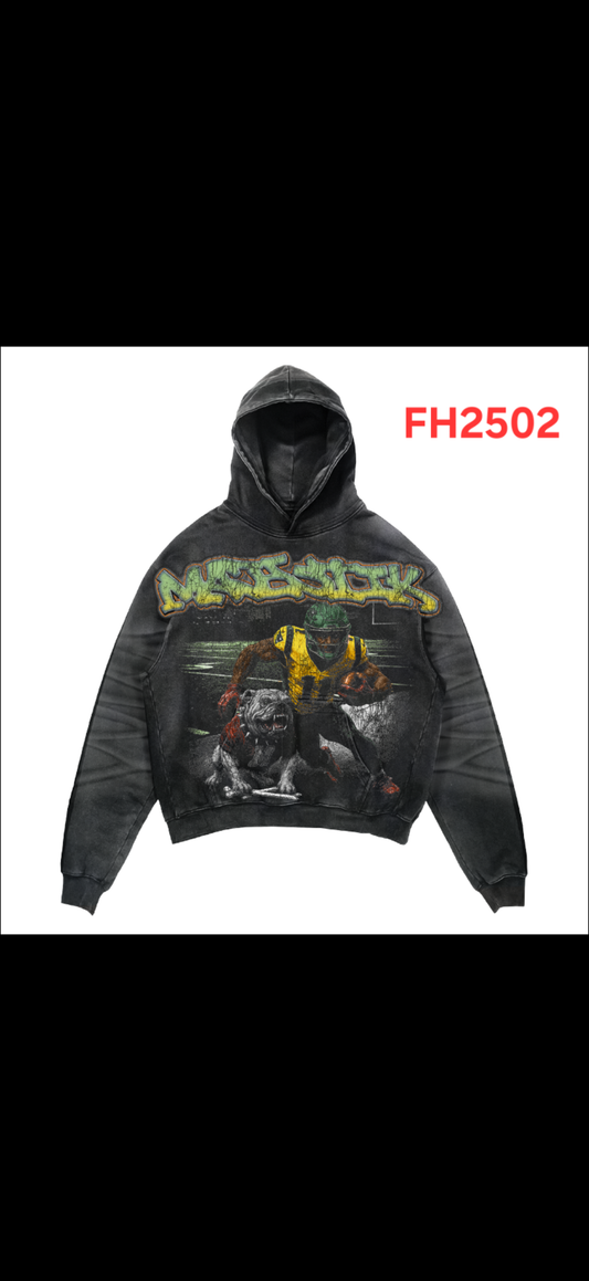 Majestik Black Touch Down Zip Up