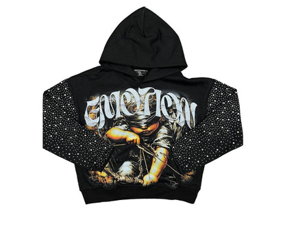 Mixed Emotion Archer Rhinestone Hoodie
