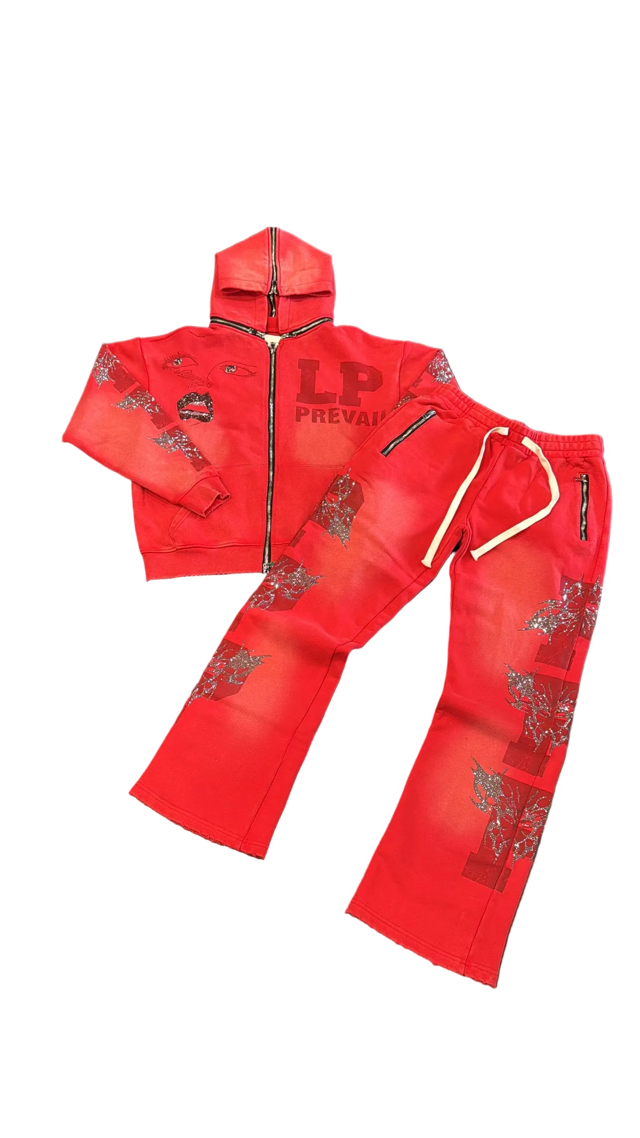 Legend Prevail Face Sweatsuit(Red)