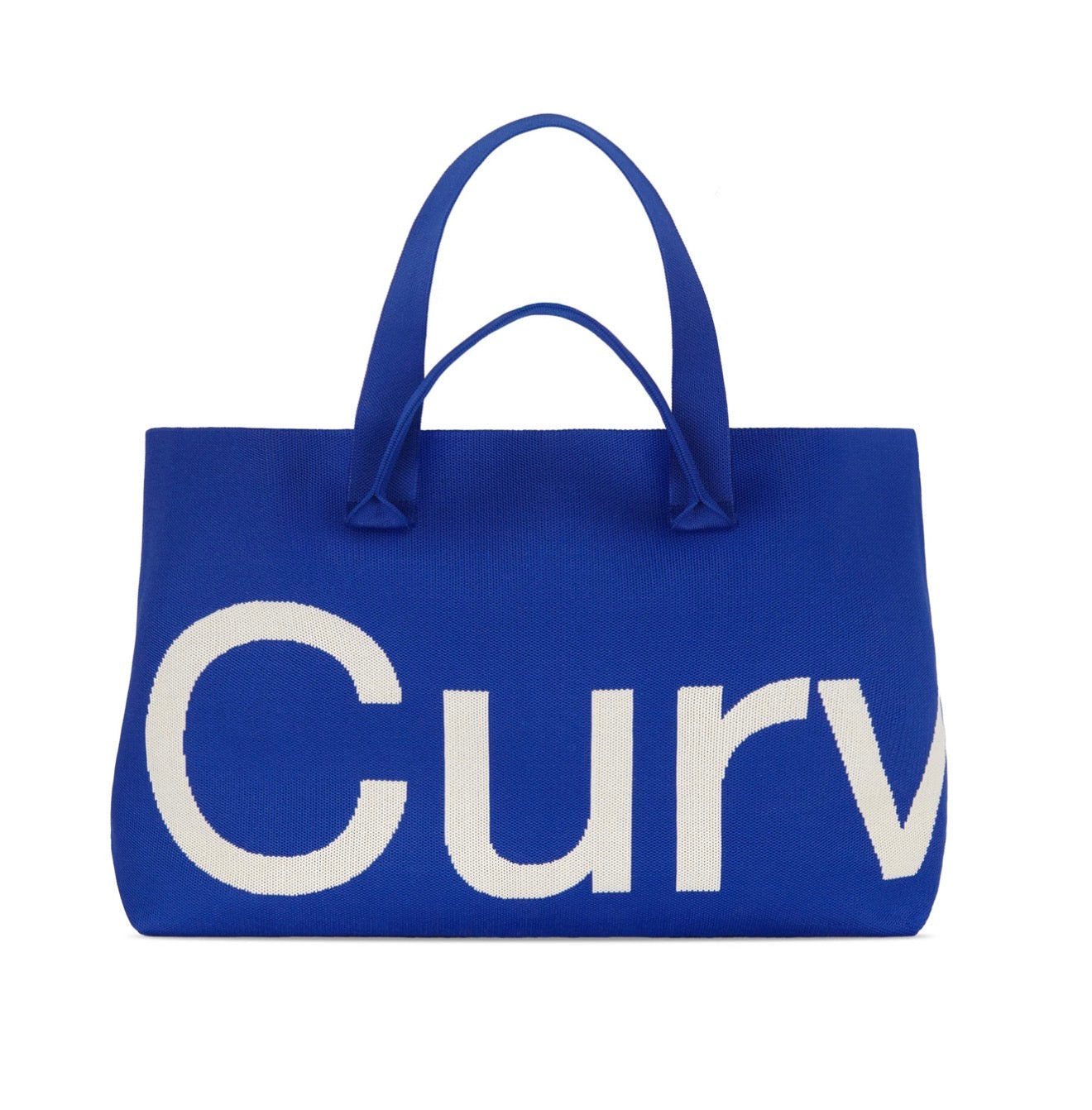 Curve Knit Sapphire Tote Bag