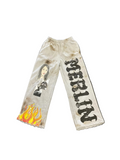 Merlin Women Flames Flare Pants