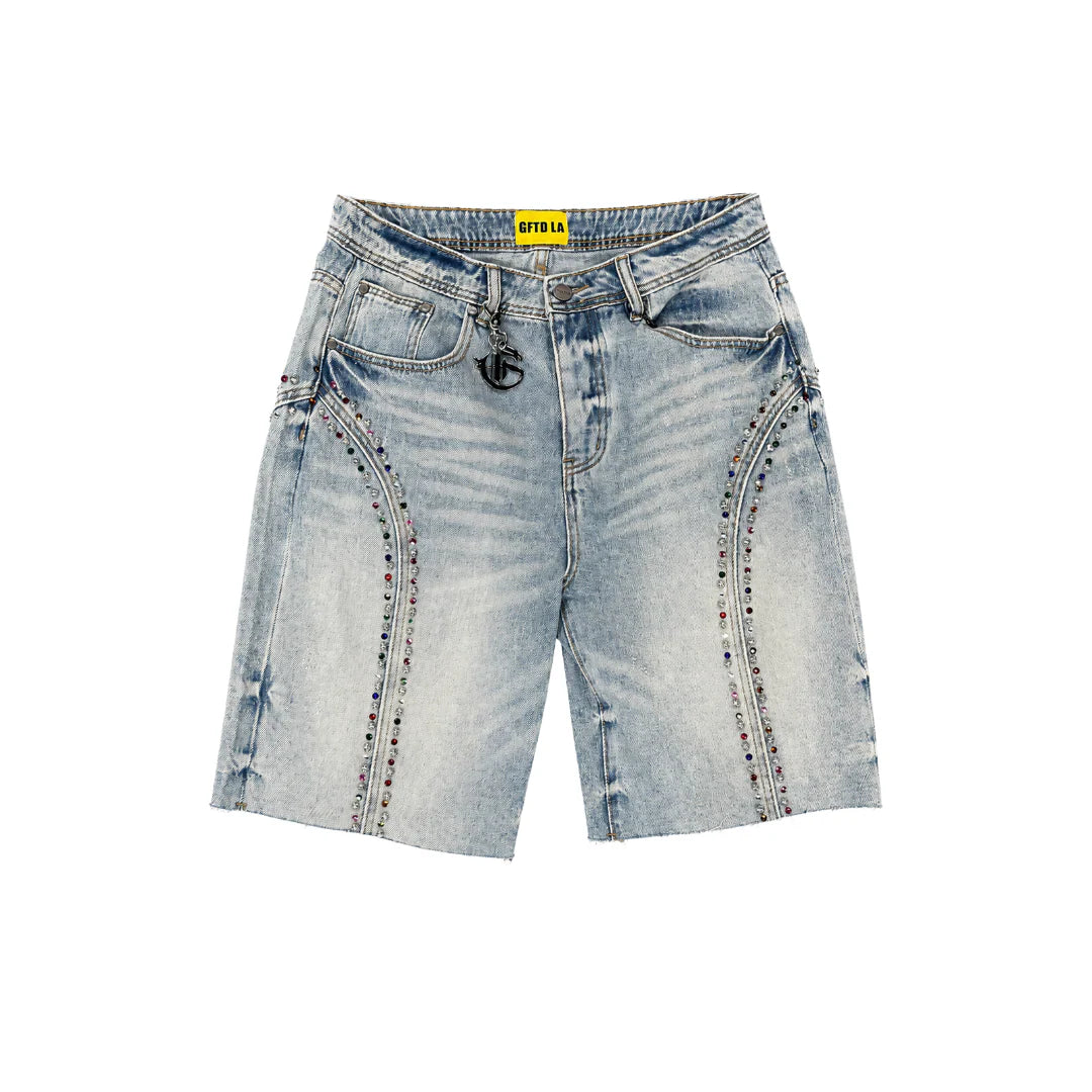 Fisk Light Wash GFTD Shorts