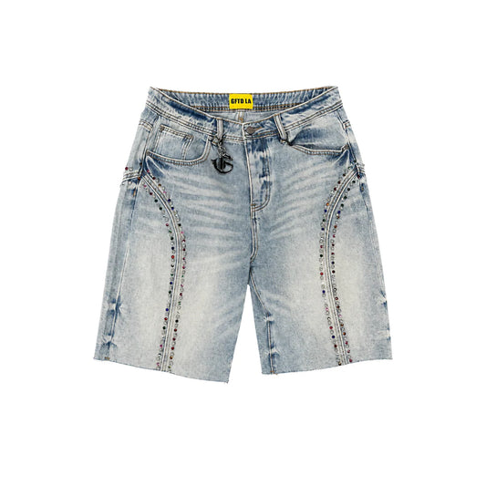 Fisk Light Wash GFTD Shorts