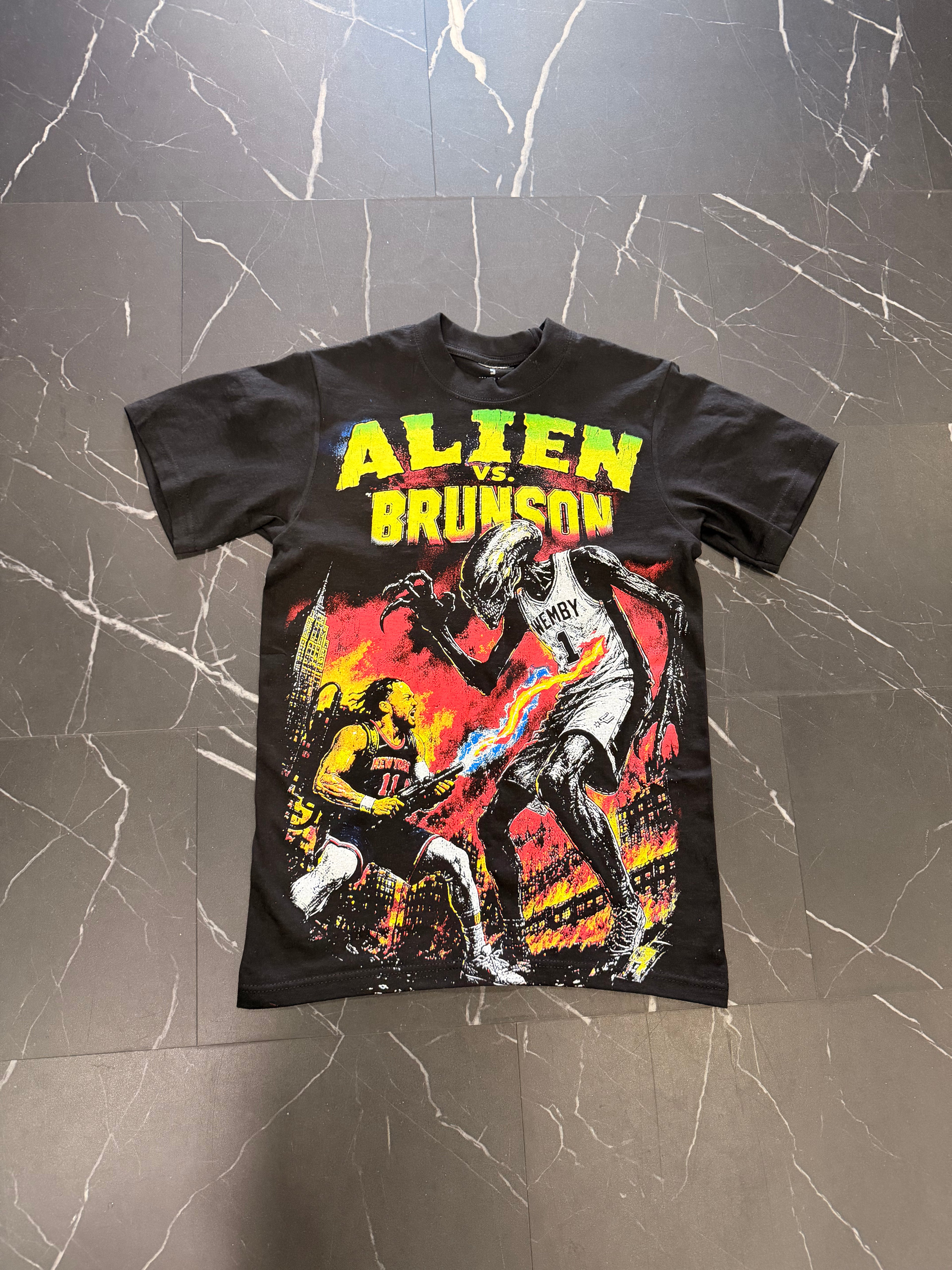 Knicks Alien Vs. Brunson T-Shirt