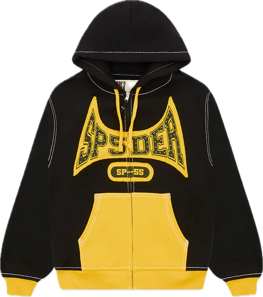 Spyder Black & Yellow Full Zip Hoodie