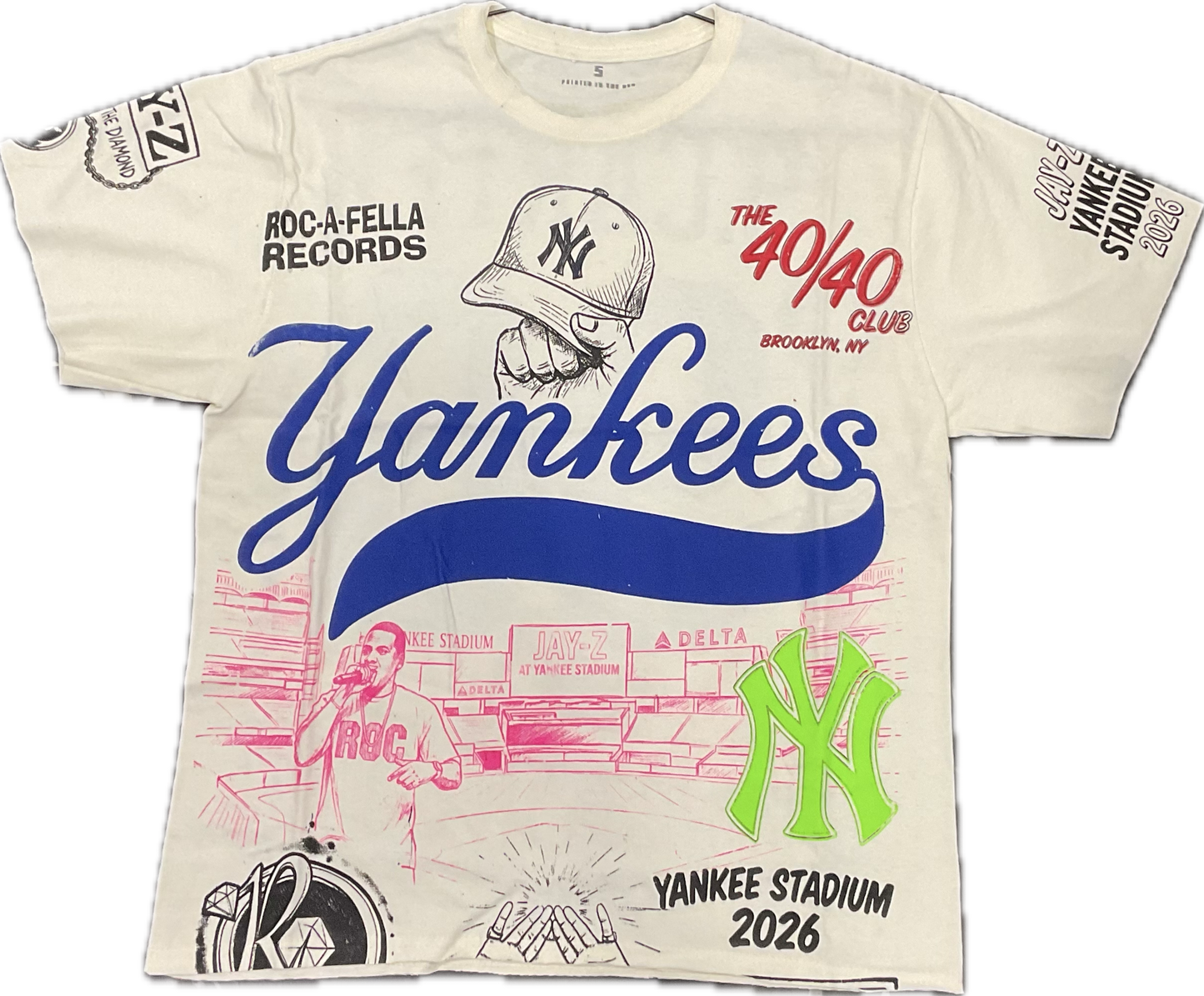 Cream Yankee Stadium Tee