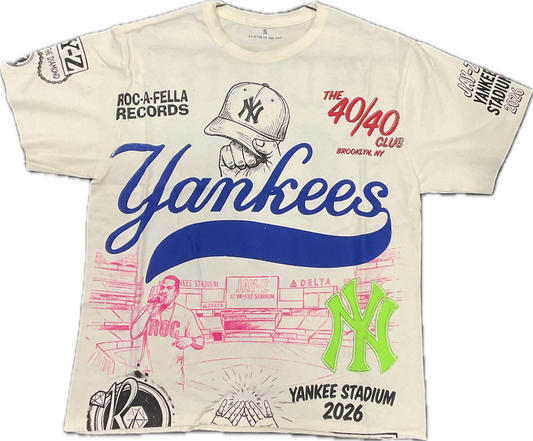 Cream Yankee Stadium Tee