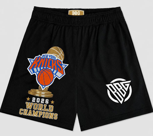 BBG NYK 2026 World Champions Black Shorts