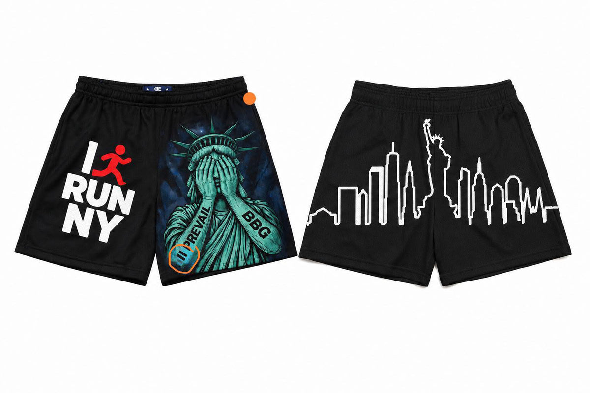 I Run NY Prevail X BBG Black Shorts