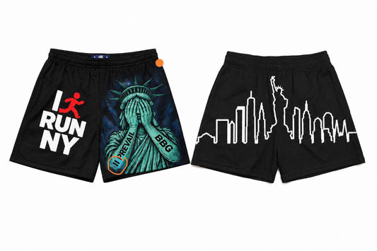 I Run NY Prevail X BBG Black Shorts