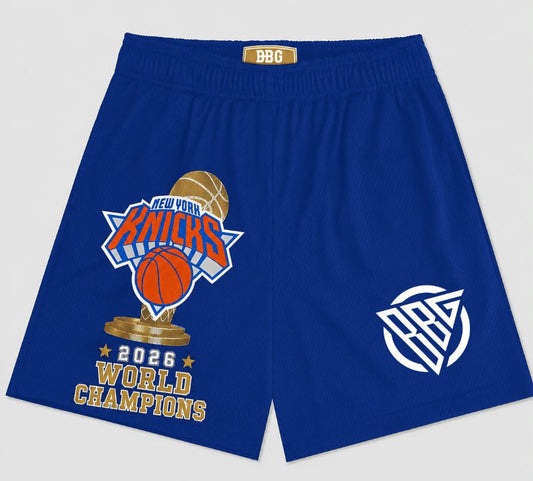 BBG NYK 2026 World Champions Blue Shorts