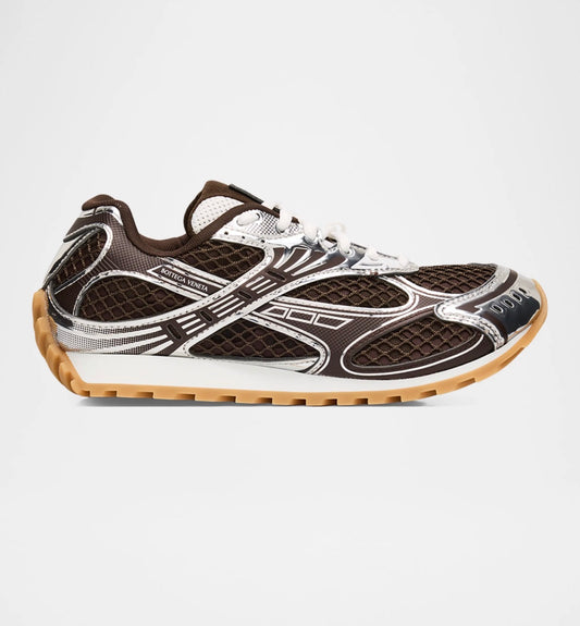 Bottega Veneta Brown Orbit Lace Up Sneakers