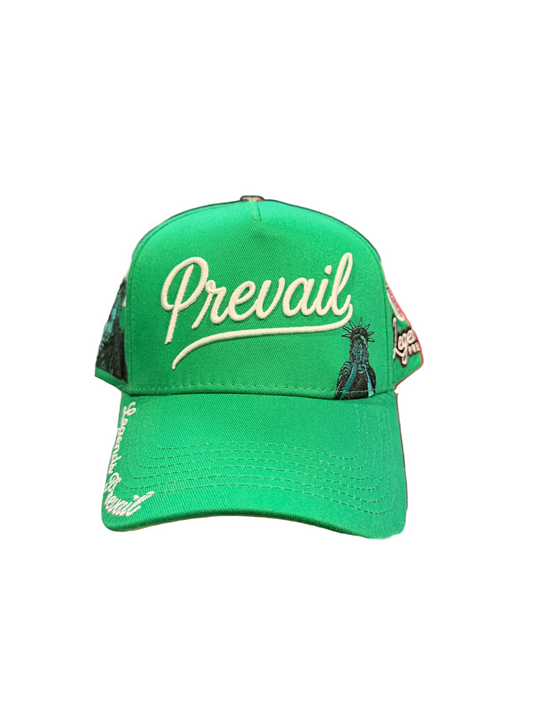 Prevail Green White Hat